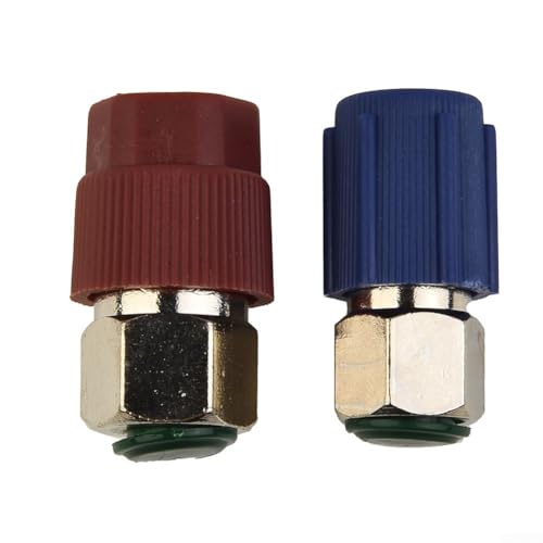 Nachrüstkupplungen für A/C-Ladeanschluss-Adapter von R12 auf R134A 2-teiliges Set von TONIXY