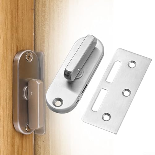 Scheunentür-Schiebetürschloss und Riegelriegel aus Edelstahl mit Klapp-Design für zusätzliche Sicherheit an Schiebetüren in verschiedenen Wohnbereichen von TONIXY