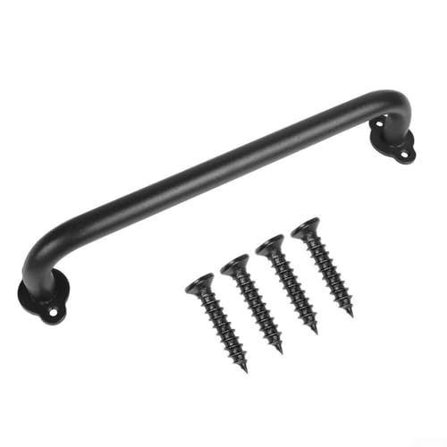 Schiebetürgriff für Scheunentür, bündig montiert, robustes massives Gusseisen mit mattschwarzem Finish, entworfen für Torzüge und Treppenhandläufe Schiebetürgriff für Scheunentür, bündig montiert, robustes massives Gusseisen mit mattschwarzem Finish, entworfen für Torzüge und Treppenhandläufe von TONIXY