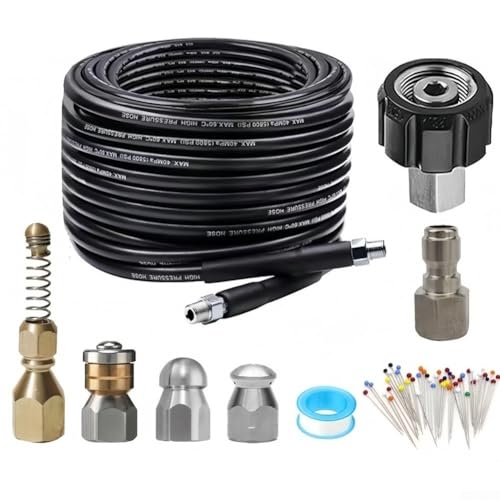 TONIXY 10 m Hochdruck-Abflussreinigungsschlauch, flexibel, knickfrei, für Kärcher Hochdruckreiniger von TONIXY