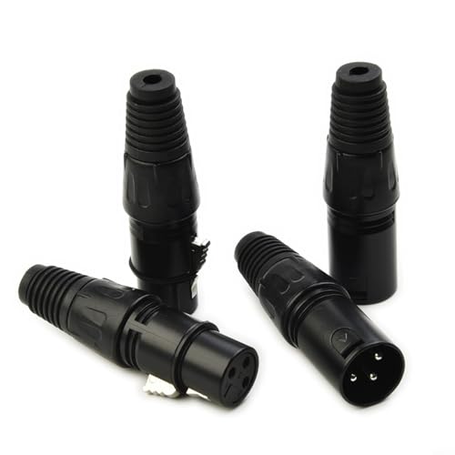 TONIXY 10 x 3-poliger XLR-Lötverbinder für Audio-Mikrofonkabel für DMX MIC Snake aus schwarzem Kunststoff, Eisenkonstruktion, Messingkontakt TONIXY 10 x 3-poliger XLR-Lötverbinder für Audio-Mikrofonkabel für DMX MIC Snake aus schwarzem Kunststoff, Eisenkonstruktion, Messingkontakt von TONIXY