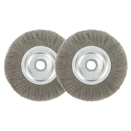TONIXY 12,7 cm gewellte Edelstahl-Drahtbürste Schleifmaschine Schleifmittel 16 mm Loch für Bankschleifer beim Entgraten Polieren Rostentfernung TONIXY 12,7 cm gewellte Edelstahl-Drahtbürste Schleifmaschine Schleifmittel 16 mm Loch für Bankschleifer beim Entgraten Polieren Rostentfernung von TONIXY