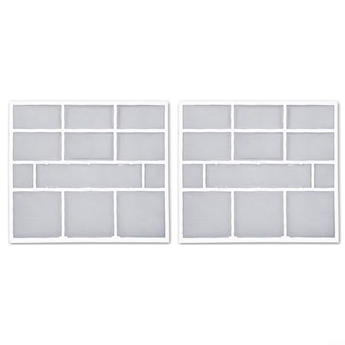 TONIXY 2 x Klimaanlagen-Staubschutzfilter für den Innenbereich an der Wand, Kunststoffnetz-Zubehör zur Reduzierung von Staubbildung (31 x 27,5 cm) von TONIXY
