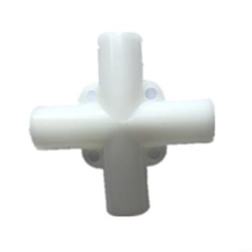 TONIXY 25 mm und 19 mm Rohrzelt-Ersatz-Set für Pavillon oder Markise, Standverschleiß, weiße Kunststoff-Eckfüße und Mittelverbinder für den Außenbereich (20 Stück) von TONIXY