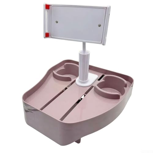 TONIXY 3-in-1 verstellbarer Badewannen-Pool-Ständer mit Getränkehalter, Handy-Ablageschale für Schwimmbad, Spa (Rosa) von TONIXY