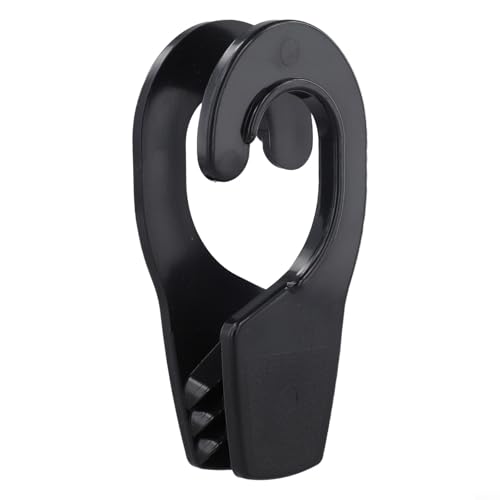 TONIXY 32 mm Bootsschiene Kotflügelaufhänger Ersatzhaken, schnell verstellbarer ABS-Kunststoff, Anti-Kollisions-Schutzblechhaken, Marine-Zubehör zum Andocken (schwarz) von TONIXY