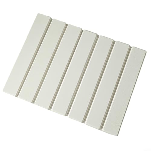 TONIXY Abtropfmatte, 40 x 30 cm, faltbar, saugfähig, Kieselgur, Abtropfmatte für Küchentheke (weiß) von TONIXY