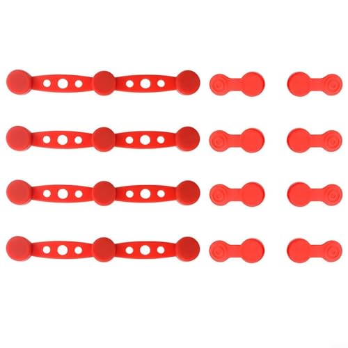 TONIXY Air Fryer Magnetic Kitchen Air Fryer Paper Holder Magnetic Silicone Clips Set For Securing Pergament Liner, Heat Safe Cooking Accessory(Red) von TONIXY