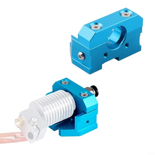 TONIXY All Metal Mount Adapter For CR-10 Series And For Ender 3/5 For 3D Printers, Aluminum, Blue Eodized, Compatible With V2 V3 V6 (2pcs) von TONIXY
