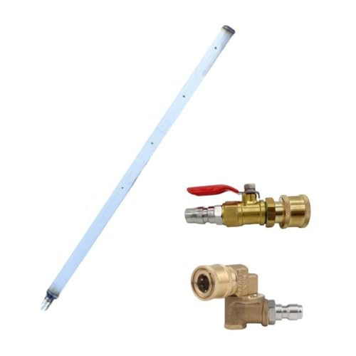 TONIXY Auto-Heizkörper-Reinigungsstab, Edelstahl-Wasser-Hochdruckreiniger-Werkzeug, mit 4 Löchern, Schnellverbinder (2) von TONIXY