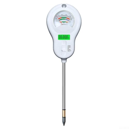 TONIXY Bodenfeuchtigkeitsmessgerät, Bodentest-Set, 6-in-1, digitales Messgerät, patentiertes Design, austauschbares Sonden-Design für pH-Wert, Feuchtigkeit, leichte Fruchtbarkeit, Garten von TONIXY
