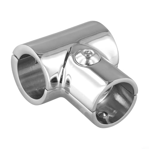TONIXY Boot-Handlauf 90 Grad T-Gelenkverbinder Marine Yacht Hardware 316 Edelstahl Fitting für 22 mm 25 mm Rohre salzwasserbeständig TONIXY Boot-Handlauf 90 Grad T-Gelenkverbinder Marine Yacht Hardware 316 Edelstahl Fitting für 22 mm 25 mm Rohre salzwasserbeständig von TONIXY