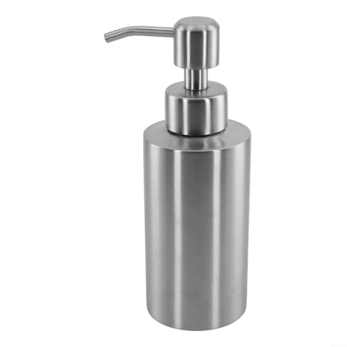 TONIXY Edelstahl-Duschpumpe, Lotion, Seifenspender, Flüssigkeitsflasche für Bad oder Küche, rostbeständig, große Kapazität, wiederverwendbarer Behälter (250 ml) von TONIXY