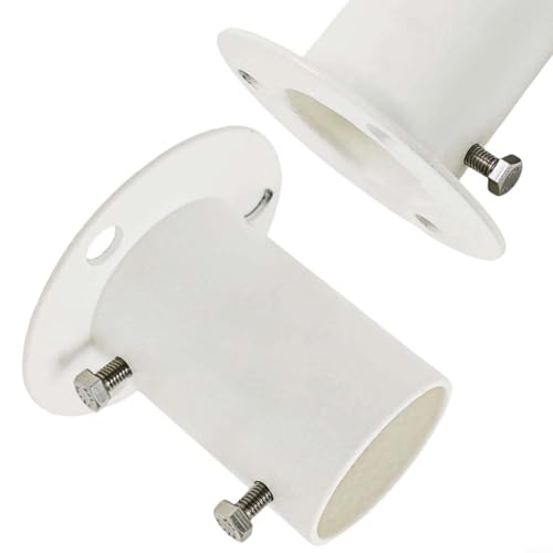 TONIXY Edelstahl-Flanschbasis für 3,8 cm Leiter, Handlauf oder Bootsgeländer, rostbeständig, robustes Design (2 Stück) von TONIXY