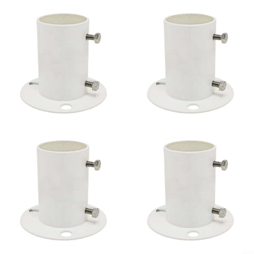 TONIXY Edelstahl-Flanschbasis für 3,8 cm Leiter, Handlauf oder Bootsgeländer, rostbeständig, robustes Design (4 Stück) von TONIXY