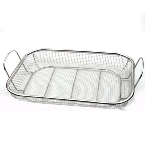 TONIXY Edelstahl-Gemüse-Grillkorb mit Griffen, große Grill-Mesh-Pfanne zum Kochen im Freien TONIXY Edelstahl-Gemüse-Grillkorb mit Griffen, große Grill-Mesh-Pfanne zum Kochen im Freien von TONIXY