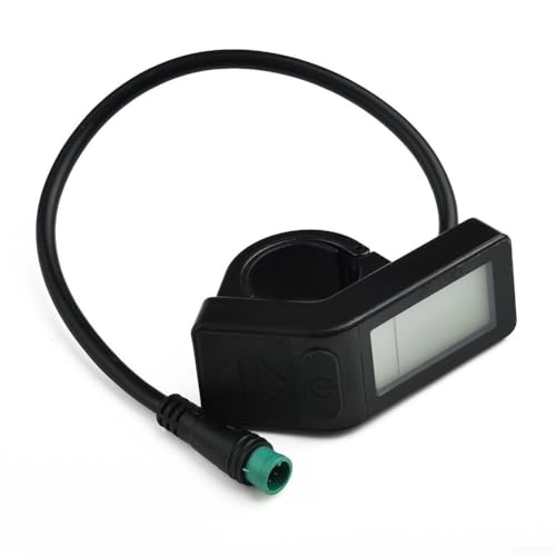TONIXY Elektrisches Fahrrad-Display KT-LCD4 Mini-LCD-Panel-Messgerät, 24 V, 36 V, 48 V Spannung, kompatibel, wasserdichter Stecker, Geschwindigkeits-Entfernungsmesser (wasserdicht) von TONIXY