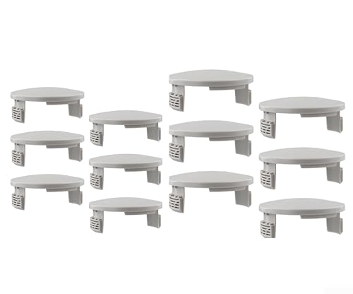 TONIXY Ersatz-Trimmer-Spulenabdeckung RAC122 Spulenabdeckung für RLT4027 RLT4125 RLT5027 RLT6030 Rasentrimmer, ABS-Material, Ersatzkappe (12 Stück) von TONIXY