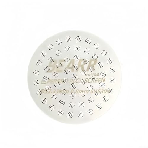 TONIXY Espresso Puck Sieb, 0,8 mm, 304 Edelstahl, Kaffeefilterscheibe für 51, 53, 58 mm Siebträgerkorb, feines Netz, wiederverwendbares Design (53,35 mm) von TONIXY