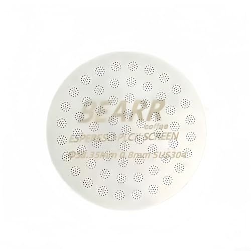 TONIXY Espresso Puck Sieb, 0,8 mm, 304 Edelstahl, Kaffeefilterscheibe für 51, 53, 58 mm Siebträgerkorb, feines Netz, wiederverwendbares Design (58,35 mm) von TONIXY