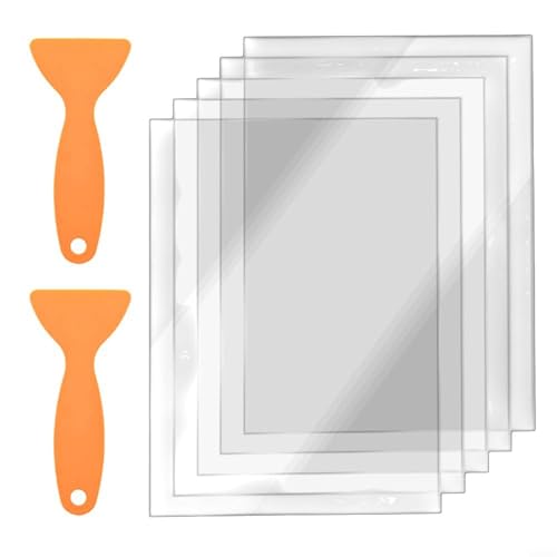 TONIXY FEP Trennfolie und 2 Reinigungswerkzeuge für 3D-Drucker für Elegoo kompatible Mars Photon UV Harz Lichtdurchlässigkeit 5 Stück 200 × 140 mm von TONIXY
