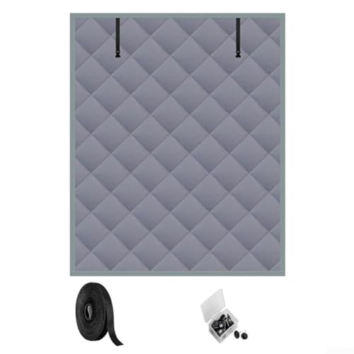 TONIXY Fenster-Wärmedämmung, aufrollbare Riemen, Frostschutzmittel zur Vermeidung von Wärmeverlust, energiesparend im Winter oder Sommer, Grau (119,4 x 160 cm) von TONIXY