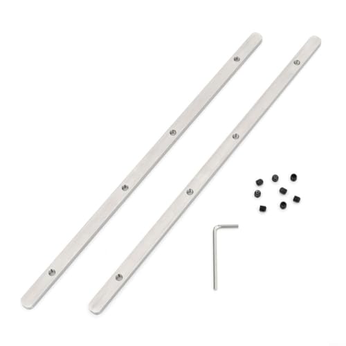 TONIXY Führungsschienenverbinder, Führungsschienen-Verbindungs-Set für Schienensäge, lange Schnitte, inklusive 2 Schienenverbinder, 8 Schrauben, 1 Sechskantschlüssel TONIXY Führungsschienenverbinder, Führungsschienen-Verbindungs-Set für Schienensäge, lange Schnitte, inklusive 2 Schienenverbinder, 8 Schrauben, 1 Sechskantschlüssel von TONIXY