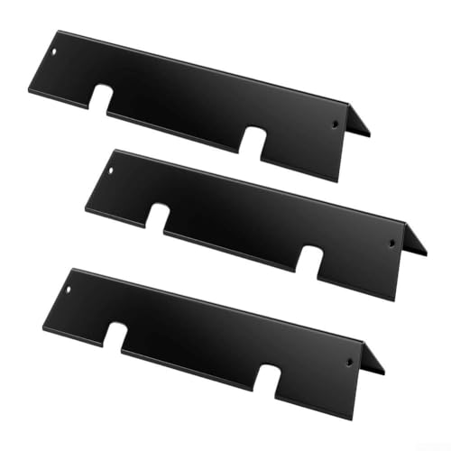TONIXY Für Weber für Spirit II für Flavorizer Bars Ersatz für E210 S210 E220 Grills Metall Wärmeverteilung 3er Pack Schwarz von TONIXY