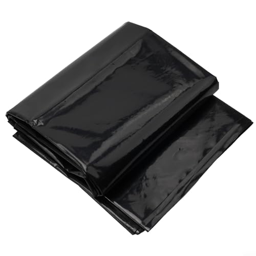TONIXY HDPE-Fischteichfolie, wasserdichte Membran für Gartenpools und Landschaftsbau, schwarz, 0,12 mm dick, 200 x 300 cm oder 250 x 300 cm, sicher für Wasserlebewesen in Teichen im Freien (3 x 2 m) von TONIXY