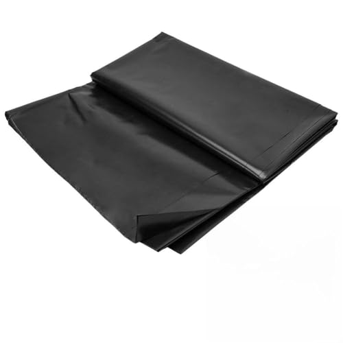 TONIXY HDPE Fischteichfolie wasserdichte Membran für Gartenpools und Landschaftsbau, schwarz, 0,12 mm dick, 200 x 300 cm oder 250 x 300 cm, sicher für Wasserlebewesen in Teichen im Freien (3 x 3 Meter von TONIXY