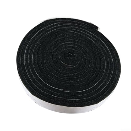 TONIXY Hochtemperatur-Grilldichtung, selbstklebender Dichtungsstreifen für Grillöfen, 4,5 m, Aramidfaser-Filzband, schwarz von TONIXY