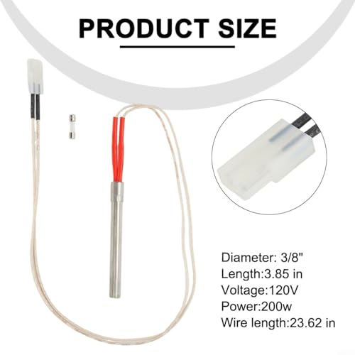 TONIXY Hot Rod Ignitor Kit, Wood Pellet Grill Ignitor Hot Rod Replacement Kit 98CM Length For Traeger For Elite BBQ Series Grills TONIXY Hot Rod Ignitor Kit, Wood Pellet Grill Ignitor Hot Rod Replacement Kit 98CM Length For Traeger For Elite BBQ Series Grills von TONIXY