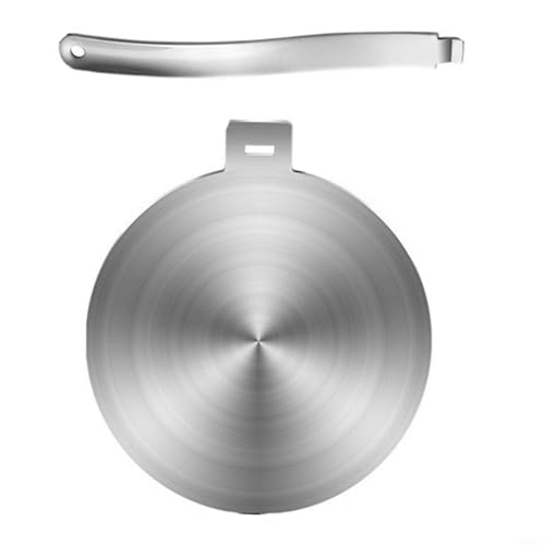 TONIXY Induktionskochfeld-Konverterplatte, Edelstahl-Wärmeverteiler-Platte für Induktionskochfeld, Temperaturregelung mit mehreren Größenoptionen (20 cm) von TONIXY