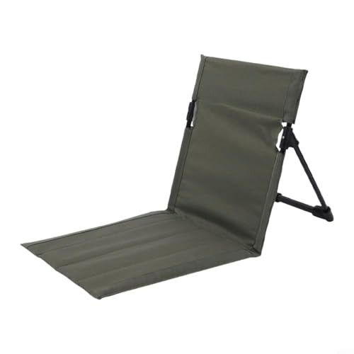TONIXY Klappstühle Outdoor Strandstuhl Camping Integrierte Rückenlehne Sessel Tragbar Für Garten Rasen Stadion Leichtes Oxford-Gewebe (Armeegrün) von TONIXY