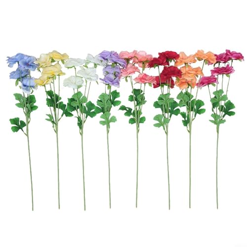 TONIXY Künstliche Pfingstrosen, künstliche Pfingstrosen, Seide, künstliche Rosen, Hortensien, Blumenstrauß, Dekoration, 59 cm, Kunstblumenarrangement in verschiedenen Farben von TONIXY