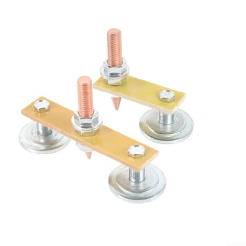 TONIXY Magnetische Schweißklemmen, 2-teiliges Set, Eisen-Erdungsgerät mit starkem Magnet für sicheren Halt auf Metalloberflächen und verbesserte Wärmeleitung bei Schweißaufgaben von TONIXY