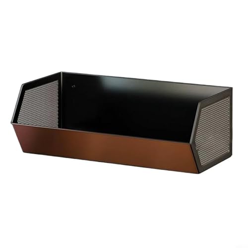 TONIXY Magnetisches Hängeregal 28 cm lang, 14,5 cm tief und 12 cm hoch, perfekt für enge Bereiche (schwarz) von TONIXY