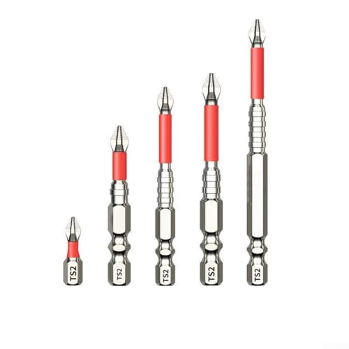 TONIXY Magnetisches Schraubendreher-Bit-Set, magnetischer Kreuzschlitz-Schraubendreher-Bit, Sechskantschaft, strapazierfähig, Werkstatt, Elektrowerkzeug-Zubehör, 5-teilig TONIXY Magnetisches Schraubendreher-Bit-Set, magnetischer Kreuzschlitz-Schraubendreher-Bit, Sechskantschaft, strapazierfähig, Werkstatt, Elektrowerkzeug-Zubehör, 5-teilig von TONIXY