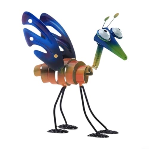 TONIXY Outdoor Metall Huhn Statue Wetterbeständig Hahn Gartenfigur für Rasen Terrasse Veranda oder Hofdekoration Blau TONIXY Outdoor Metall Huhn Statue Wetterbeständig Hahn Gartenfigur für Rasen Terrasse Veranda oder Hofdekoration Blau von TONIXY