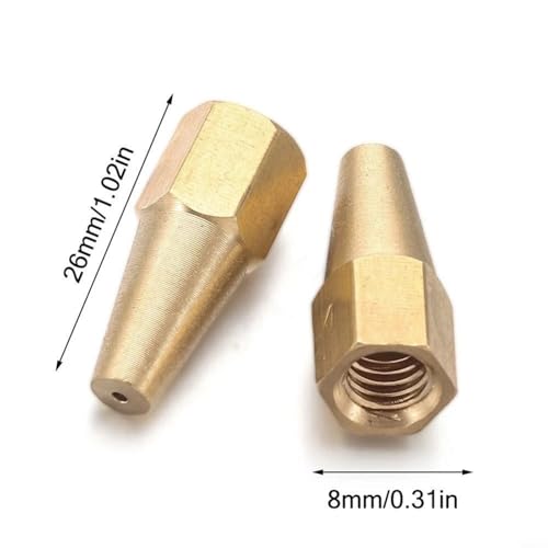 TONIXY Oxy Acetylen Kit Professionelles M6x1 Gewinde Schweißdüsen-Set 10 Stück Kupfer Lötspitzen für H01-2 Taschenlampe Sauerstoff Propan Metallarbeiten TONIXY Oxy Acetylen Kit Professionelles M6x1 Gewinde Schweißdüsen-Set 10 Stück Kupfer Lötspitzen für H01-2 Taschenlampe Sauerstoff Propan Metallarbeiten von TONIXY