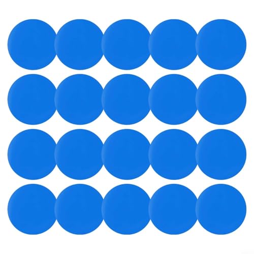 TONIXY Pool-Reparatur-Set, blaue Flicken, PVC-Flicken für aufblasbare Pools (rund/quadratisch) für Delfinreiniger (2) von TONIXY