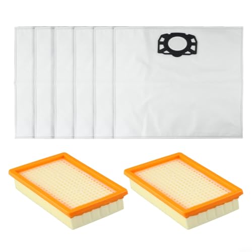 TONIXY Premium Filter Ersatzteile Staubsaugerbeutel Set für Kärcher WD4 WD5 WD6 MV4 MV5 MV6 kompatibel mit Teil 2.863‑006.0 2.863‑005.0 von TONIXY