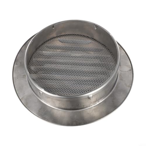 TONIXY Runde Wandlüftungsabdeckung, Edelstahl-Luftauslassgitter, Außenlüftungssystem mit Netzsieb (250 mm Rohr) von TONIXY