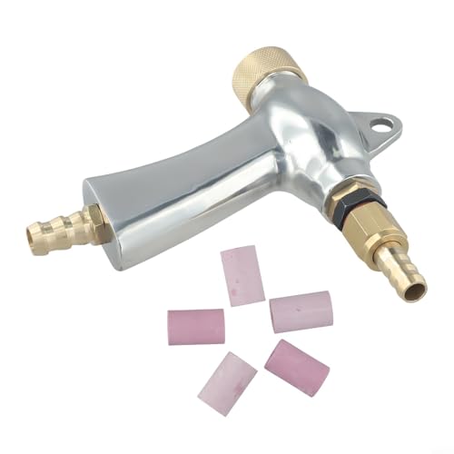 TONIXY Sandstrahler, Luft-Set, Sandstrahler, Werkzeug-Set mit 5 Keramikdüsen für Rost- und Farbentfernung, 6 mm, 8 mm (B) von TONIXY