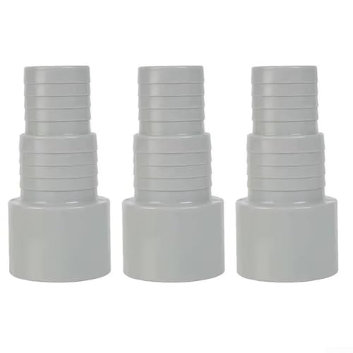 TONIXY Schwimmbad-Schlauchverbinder, 50 mm, Adapter für Schläuche mit 32 mm Durchmesser und 38 mm Pumpe, kompatibel mit 800 W Pumpe, 3 Stück von TONIXY