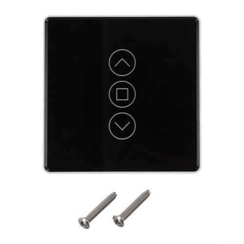 TONIXY Smart WiFi-Vorhangschalter, Touch-Steuerung, RF433-Fernbedienung, für Tuya, Alexa, Google Assistant, 2,5 A, 90–240 V, Weiß / Schwarz TONIXY Smart WiFi-Vorhangschalter, Touch-Steuerung, RF433-Fernbedienung, für Tuya, Alexa, Google Assistant, 2,5 A, 90–240 V, Weiß / Schwarz von TONIXY