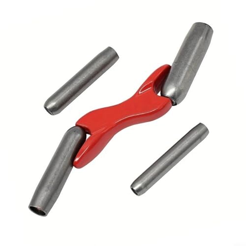 TONIXY Stahl-Ziegel-Fugen-Set mit ergonomischem Griff, 4 Größen, Aufbewahrungsabdeckung für Maurerwerk-Projekte (rot) von TONIXY
