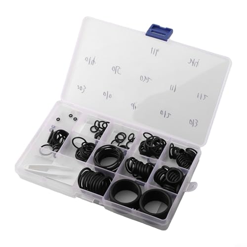 TONIXY Tauchen Reparatur Werkzeug 170 Stück Tauchen O-Ring Kit Gummidichtung Tankventil Schlauchregler Reparaturset mit Aufbewahrungsbox von TONIXY