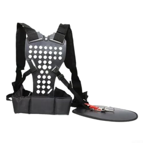 TONIXY Verstellbarer Dual-Schultergurt für Rasenmäher und Rasentrimmer, bequeme Gewichtsverteilung, Polyester-Material, kompatibel mit Gartengeräten – Schwarz (schwarz) von TONIXY