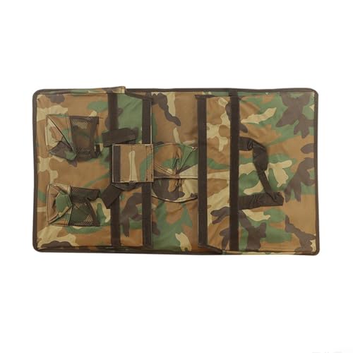 TONIXY Wasserdichte faltbare Wagenauskleidung, Trolleywagen, Aufbewahrung, Ersatz-Oxford-Tuch, Innentasche für Camping, Strand, Picknick, Garten, Abenteuer (grüne Tarnung) von TONIXY